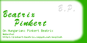 beatrix pinkert business card